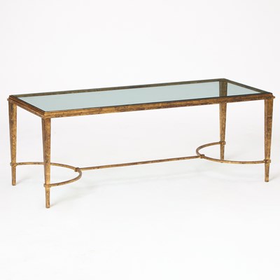 Lot 505 - French Gilt Wrought-Iron Coffee Table