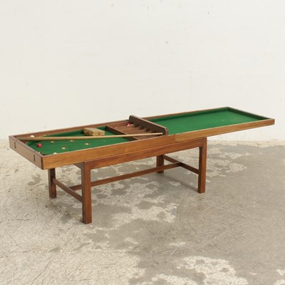 Lot 376 - English Mahogany Bagatelle Table on Stand