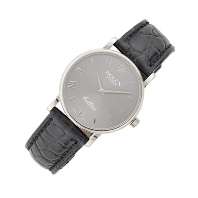 Lot 1049 - Rolex White Gold 'Cellini 'Wristwatch, Ref. 5115