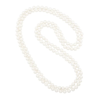 Lot 1095 - Two Long Cultured Pearl Necklaces