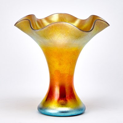 Lot Steuben Gold Aurene Blown Glass Vase