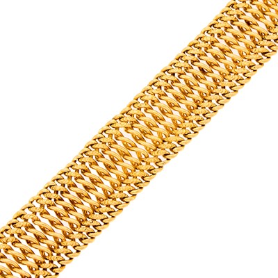 Lot 2007 - Wide Gold Link Bracelet, France