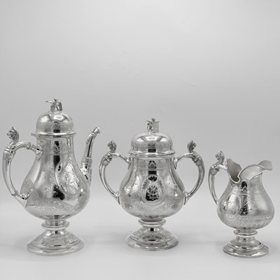 Lot 67 - American Three-Piece Sterling Silver Coffee Service