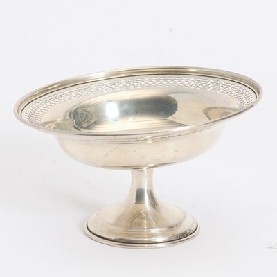Lot 300 - Sterling Reticulated Footed Bowl