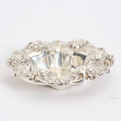 Lot 303 - Floral Rim Sterling Bowl