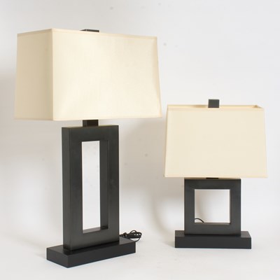 Lot 311 - Two Mid Century Modern Metal Lamp