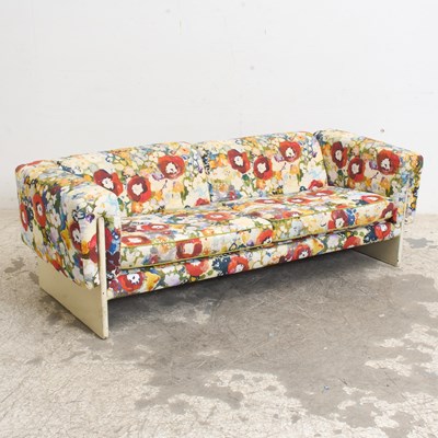 Lot 341 - Floral Upholstered Settee