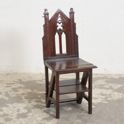 Lot 1 - Gothic Style Metamorphic Chair