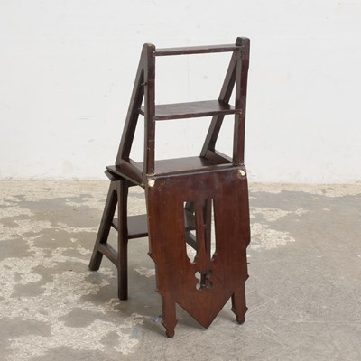 Lot 1 - Gothic Style Metamorphic Chair