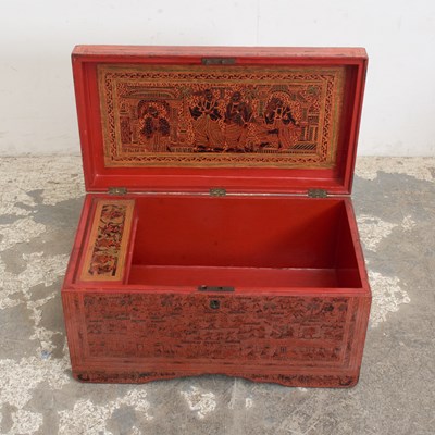 Lot 2 - Southeast Asian Style Lacquered Trunk