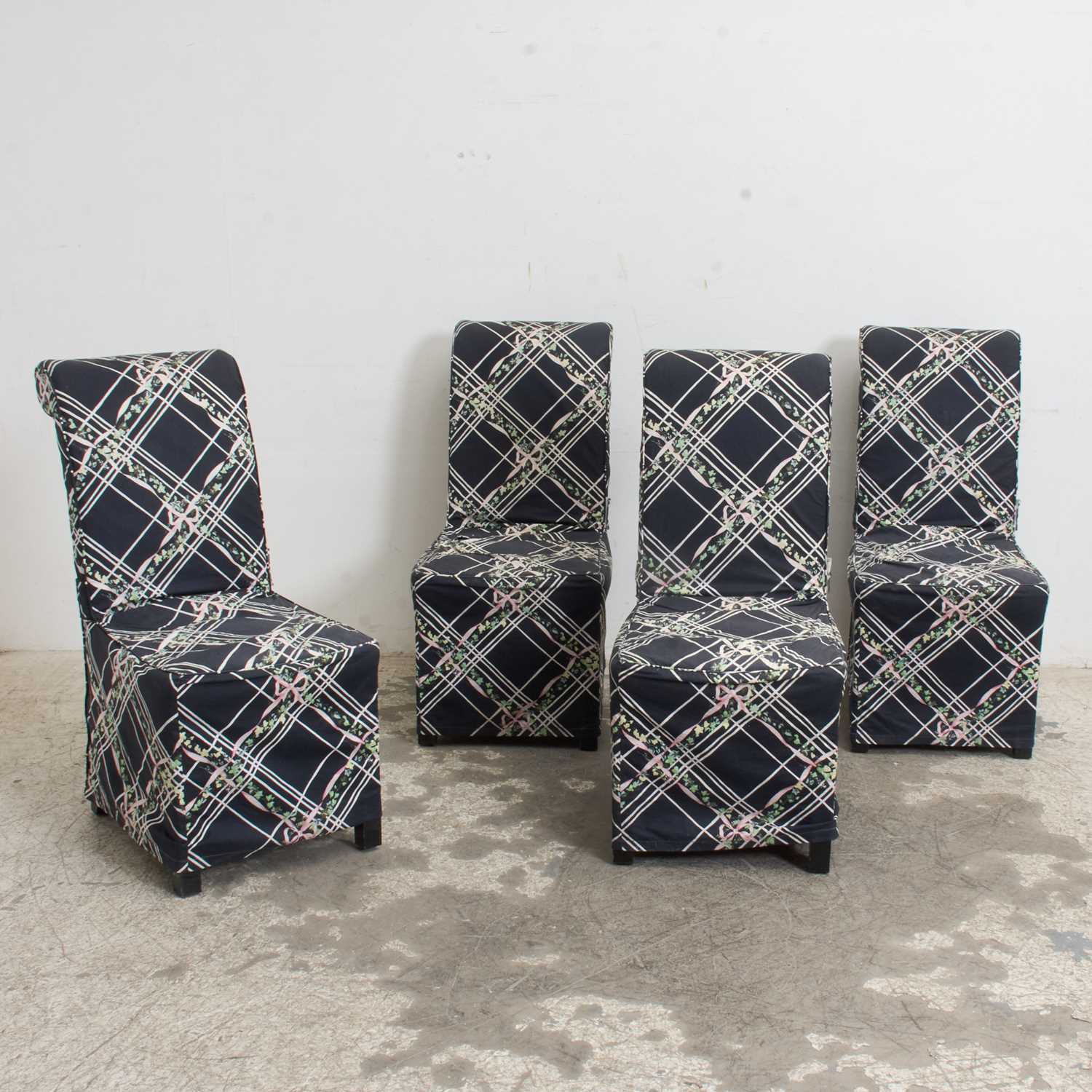 Lot 3 - Set of Four Upholstered Dining Chairs