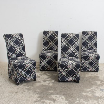 Lot 3 - Set of Four Upholstered Dining Chairs