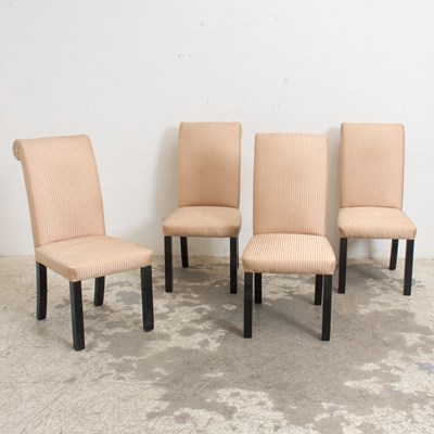 Lot 3 - Set of Four Upholstered Dining Chairs