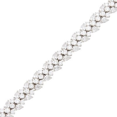 Lot 262 - Tiffany & Co. Platinum and Diamond Bracelet