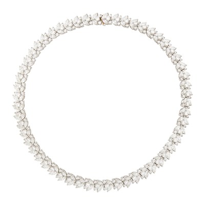Lot 283 - Cartier Platinum and Diamond Necklace