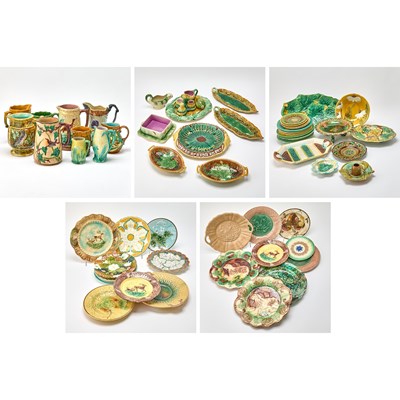 Lot 262 - Group of Aesthetic Movement Majolica Table Articles