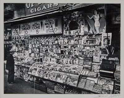 Lot 6 - Berenice Abbott, Newsstand, 32nd Street and Third Avenue, Nov. 19, 1935