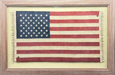 Lot 9 - Needlework 48-Star Flag