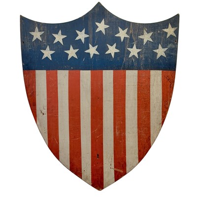 Lot 7 - Painted Pine Union Shield