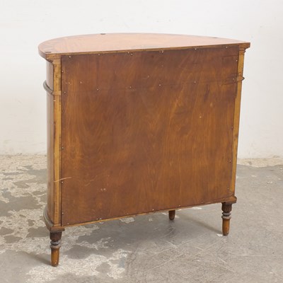 Lot 25 - Mahogany Inlaid Demilune Cabinet