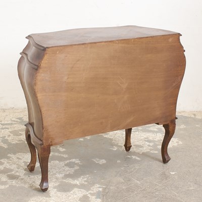 Lot 26 - Marquetry Bombe Chest