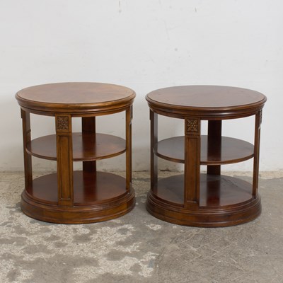 Lot 31 - Pair of Mahogany Round Side Tables