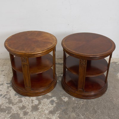 Lot 31 - Pair of Mahogany Round Side Tables