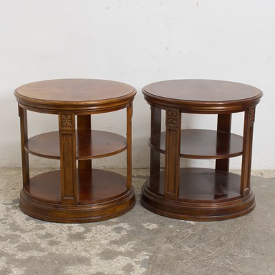 Lot 31 - Pair of Mahogany Round Side Tables