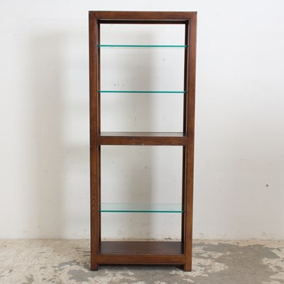 Lot 28 - Mahogany and Glass Bookshelf
