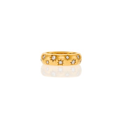 Lot 2022 - Temple St. Clair Gold and Diamond Band Ring