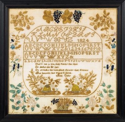 Lot 186 - Needlework Sampler "Lena Colby"