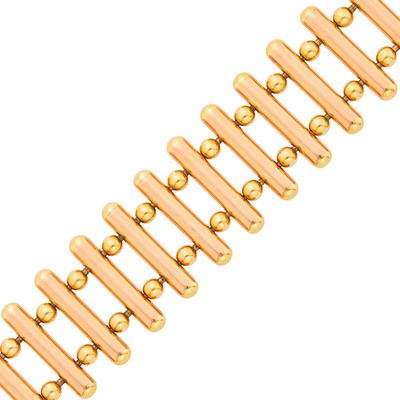 Lot 107 - Cartier Two-Color Gold Bracelet