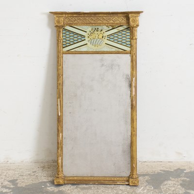 Lot 230 - Regency Gilt-Wood and Églomisé Pier Mirror