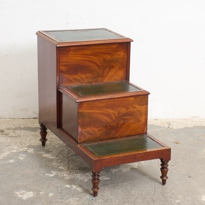 Lot 195 - Set of Victorian Mahogany Bedsteps