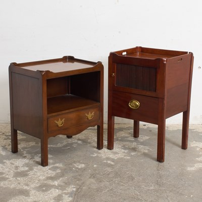 Lot 231 - Two Georgian Style Mahogany Bedside Commodes