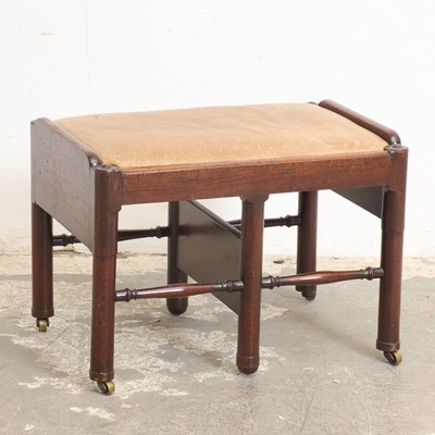 Lot 323 - George III Mahogany Metamorphic Library Stool