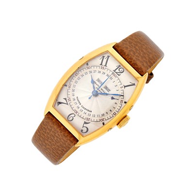 Lot 1042 - Franck Muller Gentleman's Gold 'Master Calendar' Wristwatch, Ref. 5850 MC