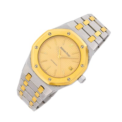 Lot Audemars Piguet Gentleman's Stainless Steel and Gold 'Royal Oak' Wristwatch