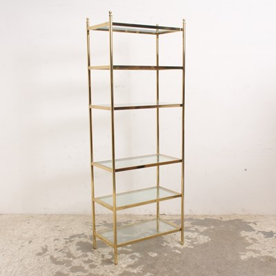 Lot 96 - Glass and Metal Etagere