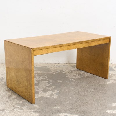 Lot 17 - Mid Century Modern Burlwood Desk