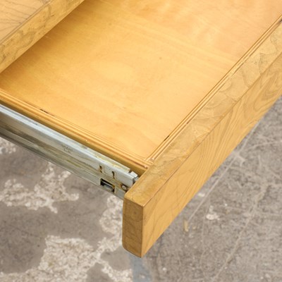 Lot 17 - Mid Century Modern Burlwood Desk