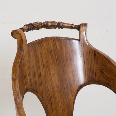 Lot 22 - Pair of Regency Style Spoon-Back Chairs