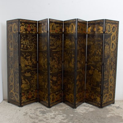 Lot 97 - Chinese Lacquer Screen
