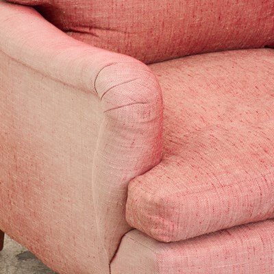 Lot 27 - Pair of Red Upholstered Armchairs