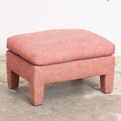Lot 27 - Pair of Red Upholstered Armchairs
