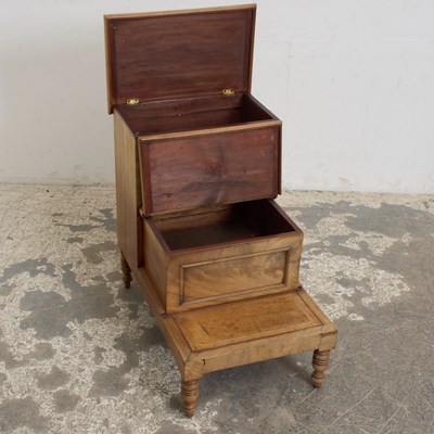 Lot 14 - Mahogany Bed Steps