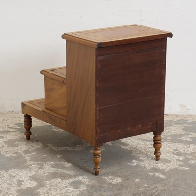 Lot 14 - Mahogany Bed Steps
