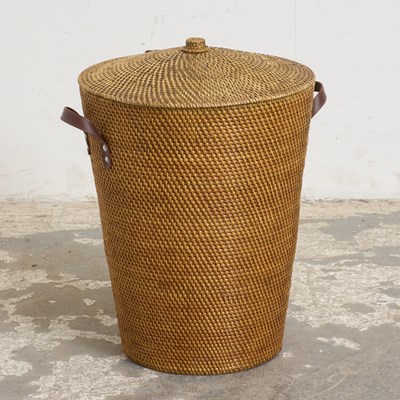 Lot 15 - Woven Linen Basket