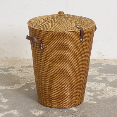 Lot 15 - Woven Linen Basket