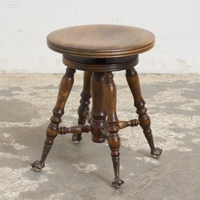 Lot 19 - Georgian Style Mahogany Stool
